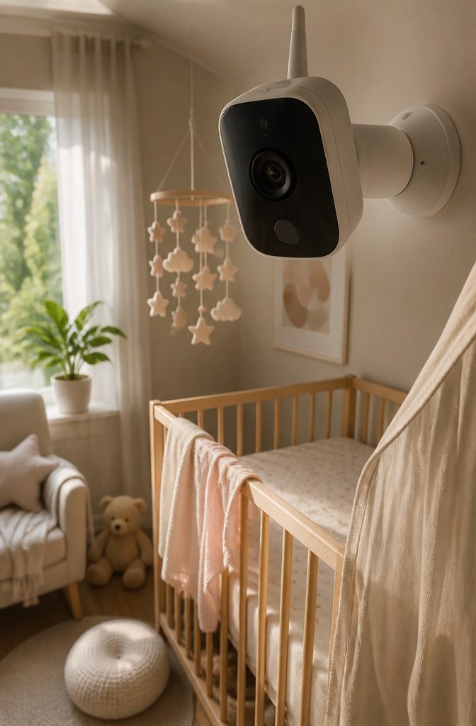 20 Baby Accessories Must Have Items for New Parents (2026) 1 A baby monitor featuring HD night vision technology.