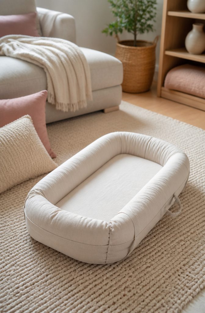 20 Baby Accessories Must Have Items for New Parents (2026) 20 A DockATot baby lounger with raised sides.