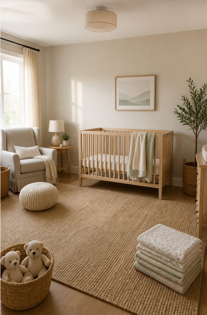 Baby Needs List: The Essential Checklist for Diapering to Baby's First Outings 4 A crib with a firm mattress and no extra bedding.