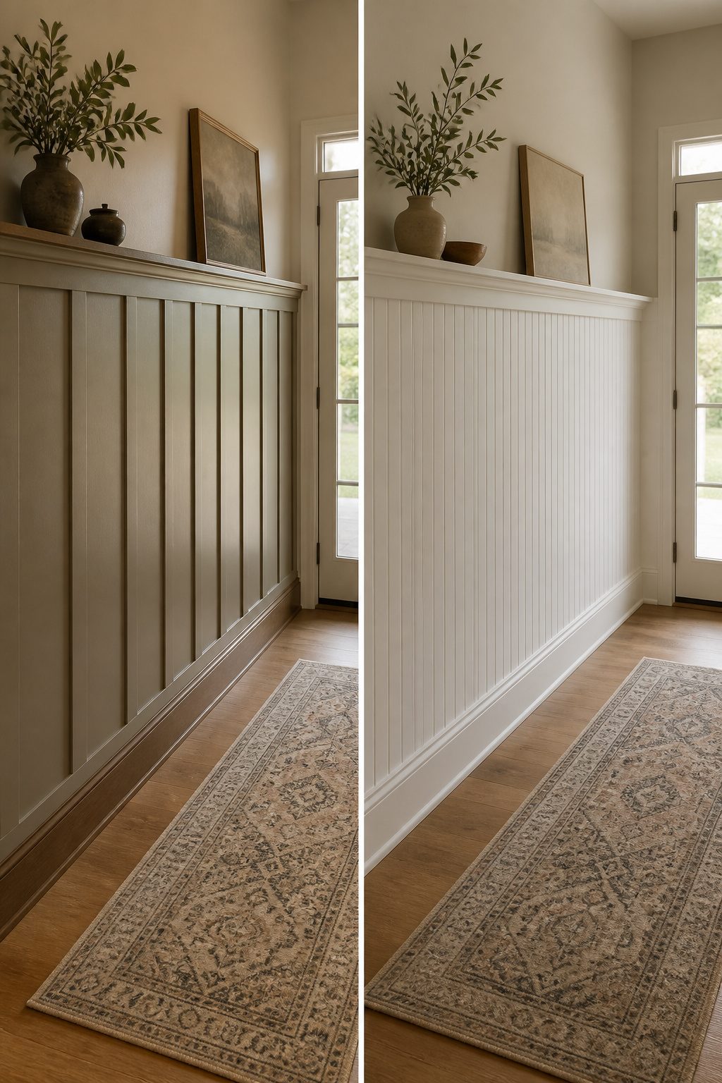 A visual comparison of various board and batten design styles.