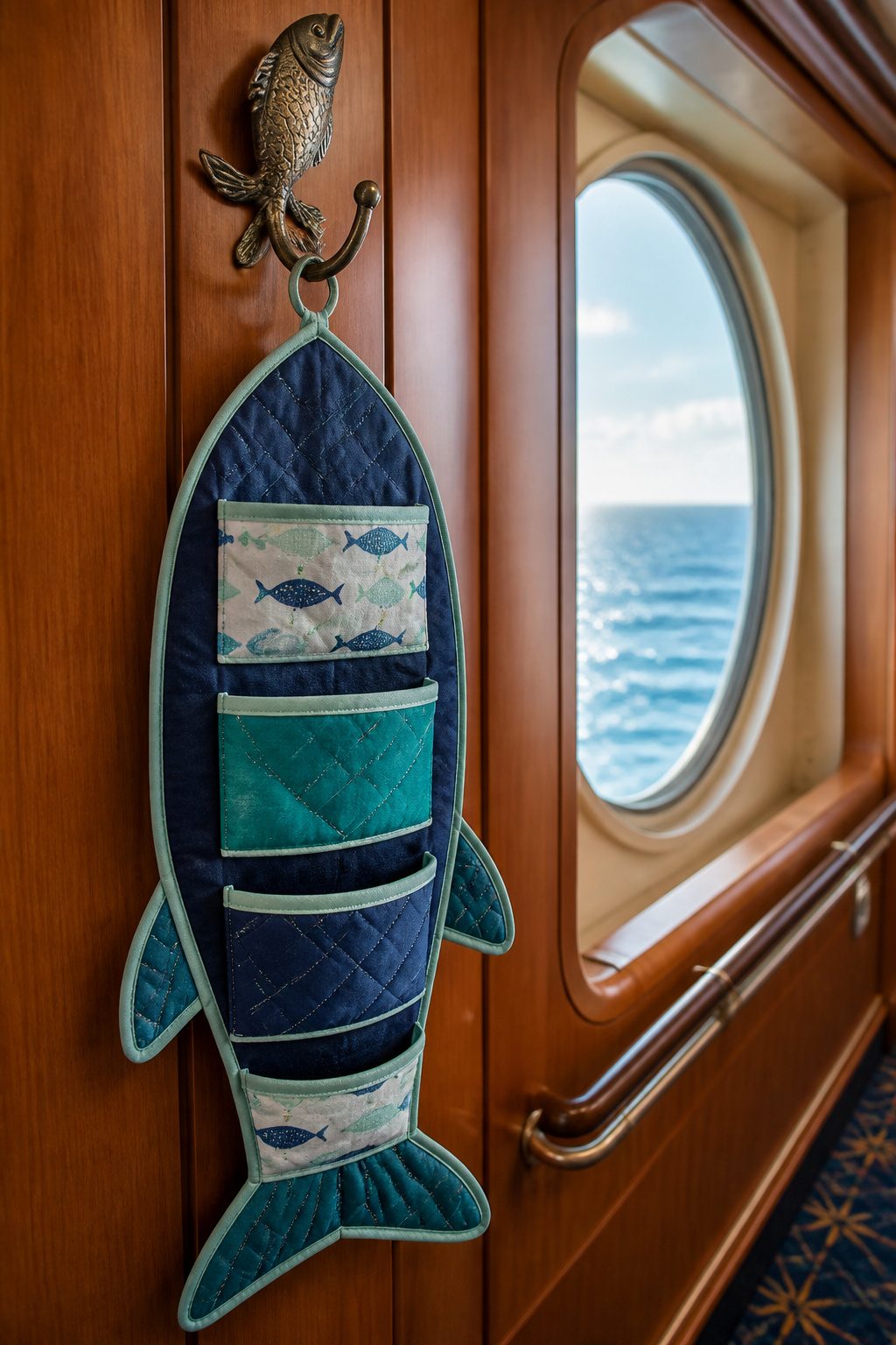Disney Cruise Fish Extender: Organizers, Groups, Gifts & Pixie Dust 2 A Fish Extender organizer made of canvas and felt with distinct pockets.