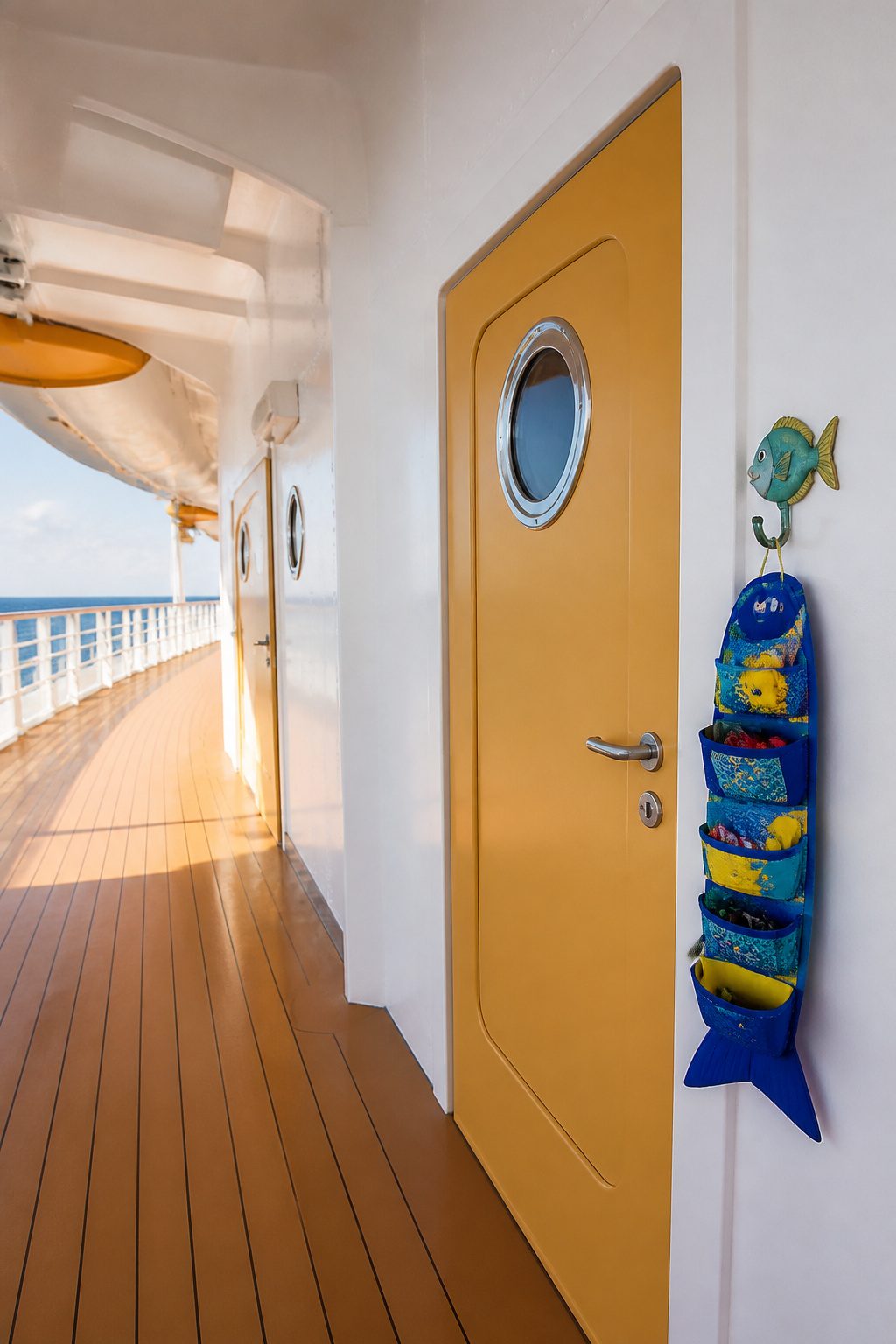 Disney Cruise Fish Extender: Organizers, Groups, Gifts & Pixie Dust 1 A decorative fish hook with a hanging Fish Extender organizer.