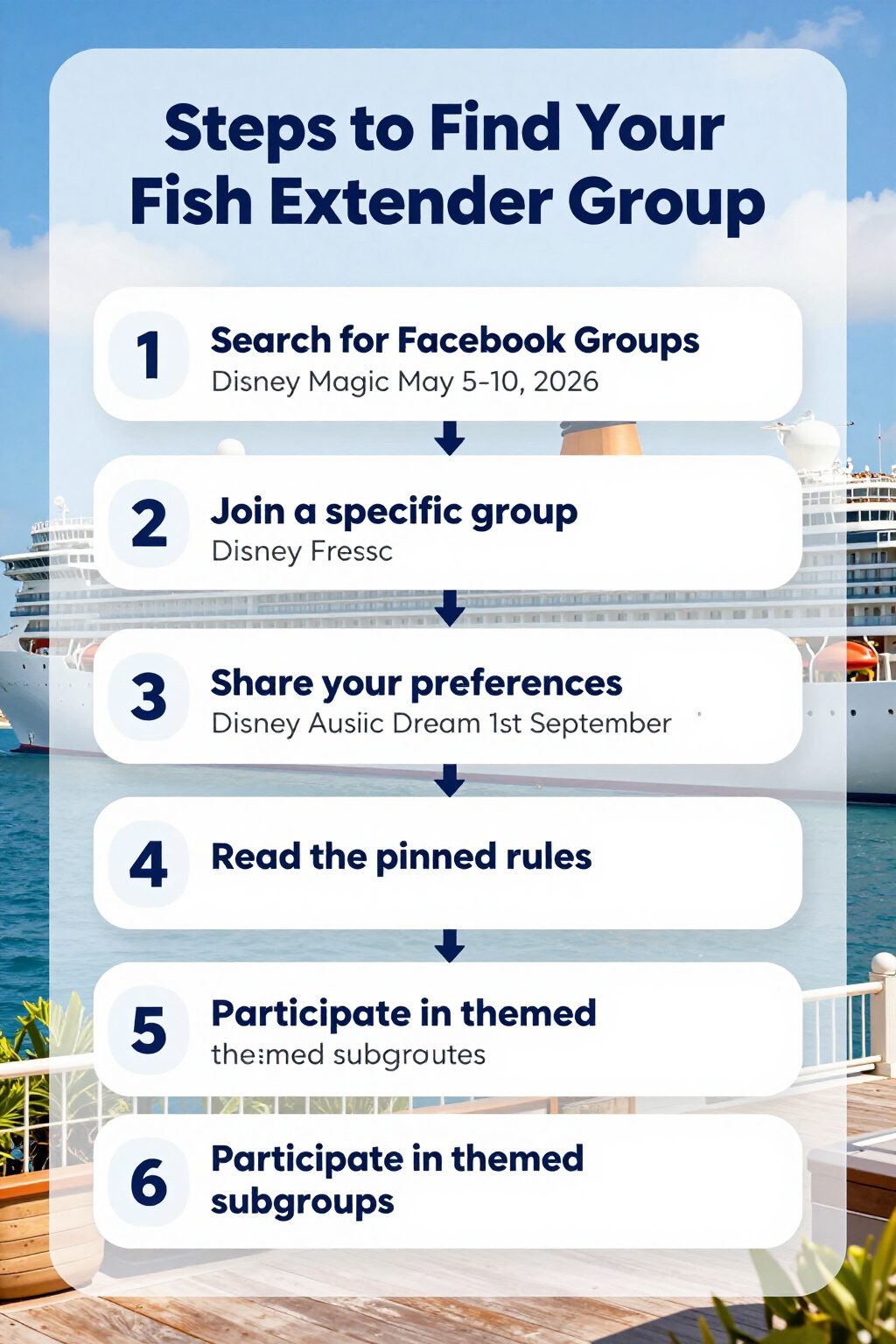 Fish Extender Gift Ideas for Disney Cruise Line (2026) 34 Instructions for finding a Fish Extender group online.