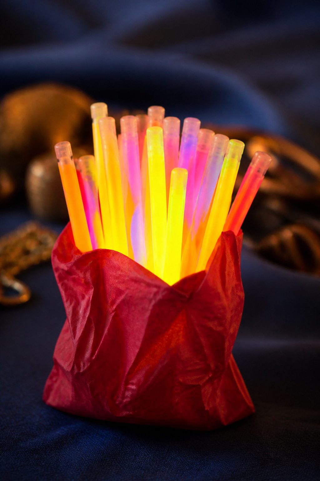 Fish Extender Gift Ideas for Disney Cruise Line (2026) 8 A collection of glow sticks in various shapes and colors.