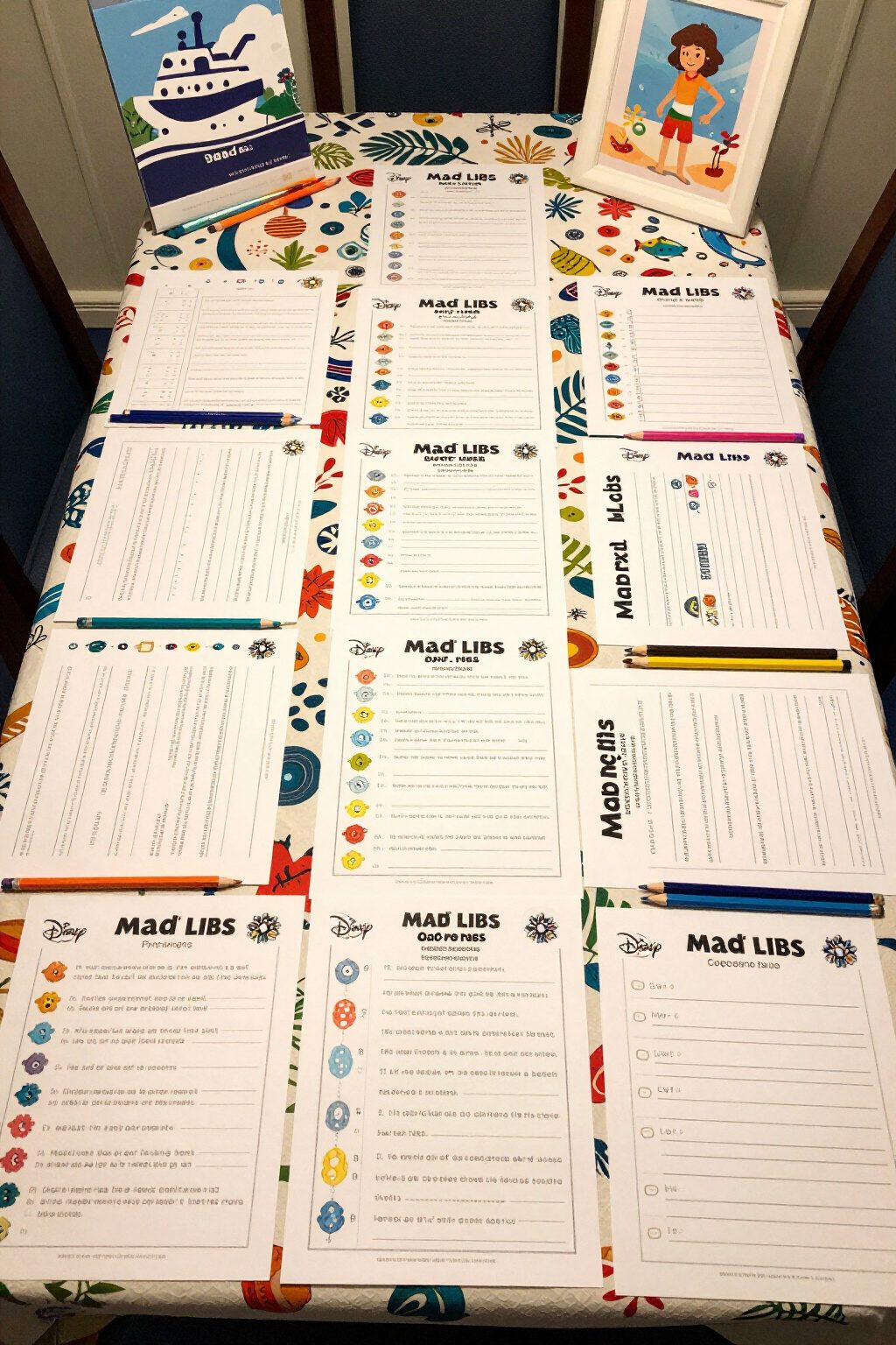 Fish Extender Gift Ideas for Disney Cruise Line (2026) 28 Printed Disney-themed Mad Libs ready for family entertainment.