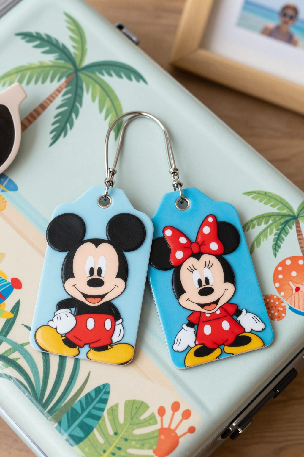 Fish Extender Gift Ideas for Disney Cruise Line (2026) 24 Colorful Mickey and Minnie luggage tags displayed together.