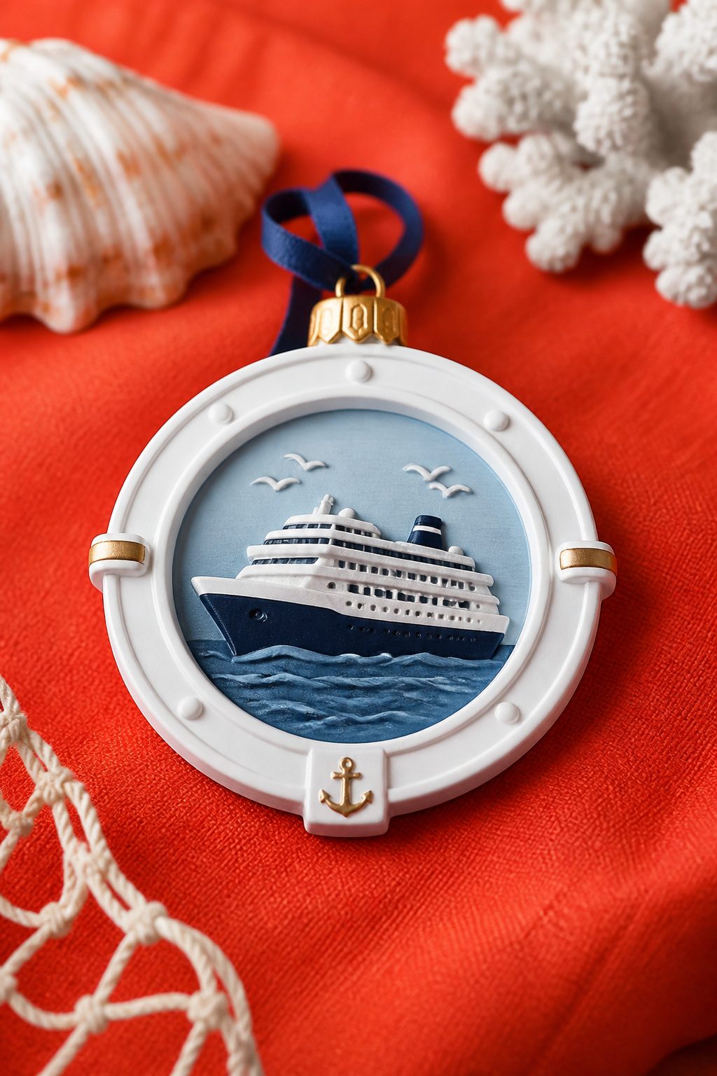 Fish Extender Gift Ideas for Disney Cruise Line (2026) 16 A cruise ornament with a ship name and year for personalization.