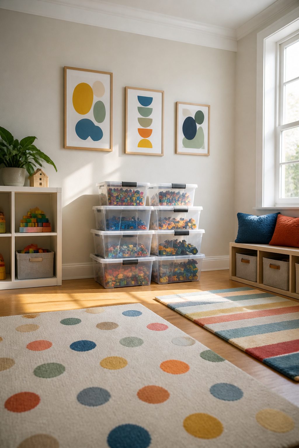 Home Organization Products for Every Room and Closet in 2026 7 Clear snap-tight latch boxes neatly storing small toys on a shelf.