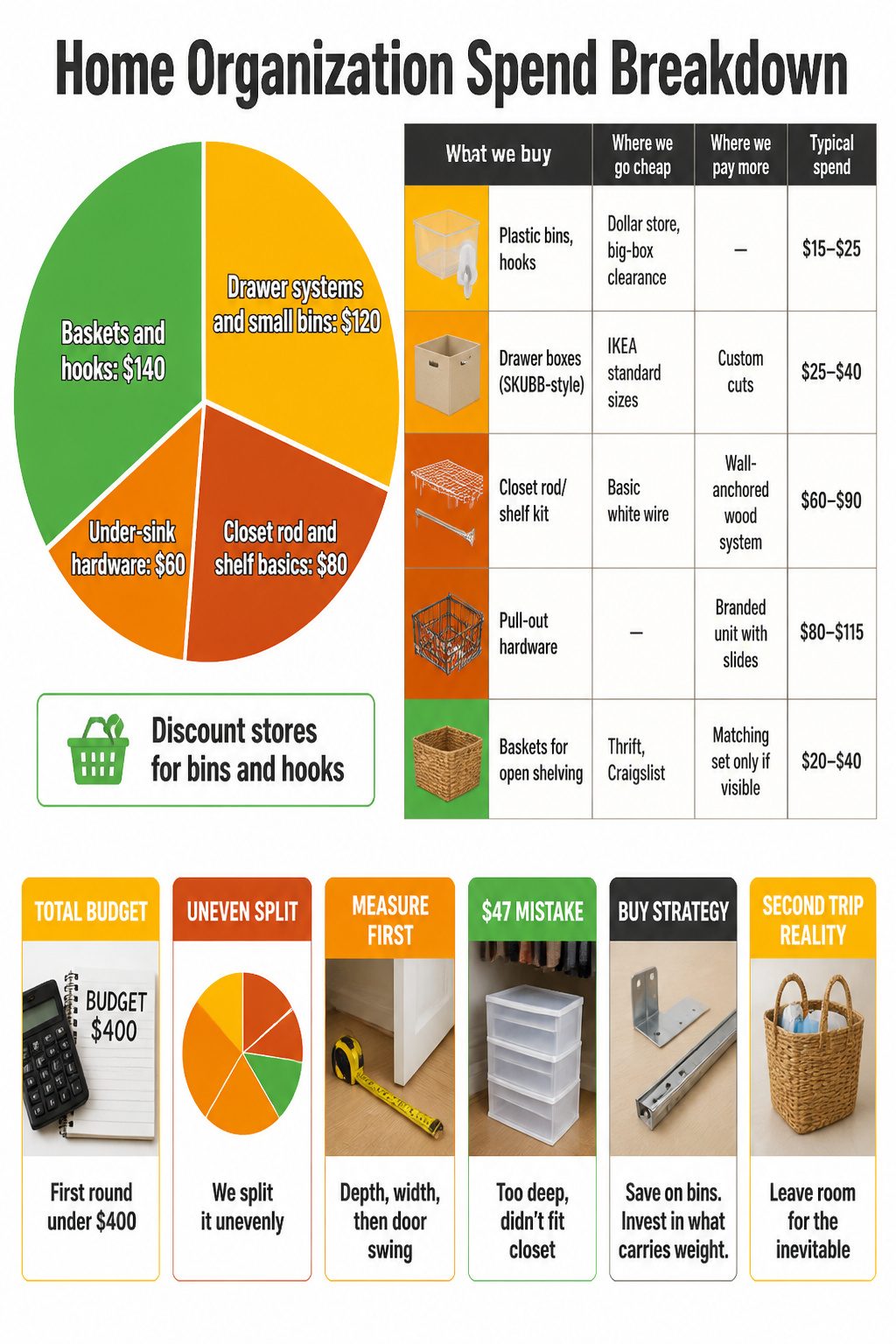 Home Organization Products for Every Room and Closet in 2026 15 A chart detailing spending on various home organization products.