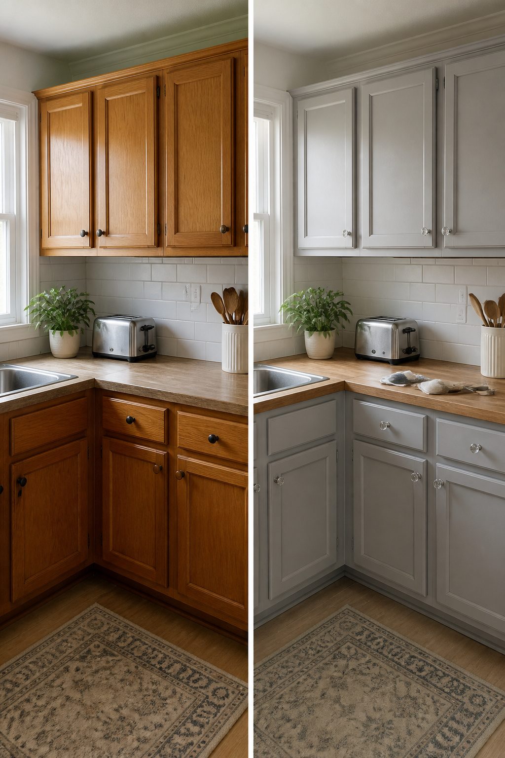 10 Budget Kitchen Makeover Ideas for 2026 1 Gray kitchen cabinets with a smooth finish.
