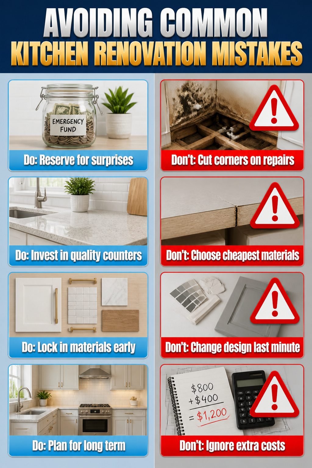 10 Budget Kitchen Makeover Ideas for 2026 14 List of kitchen renovation mistakes to avoid.