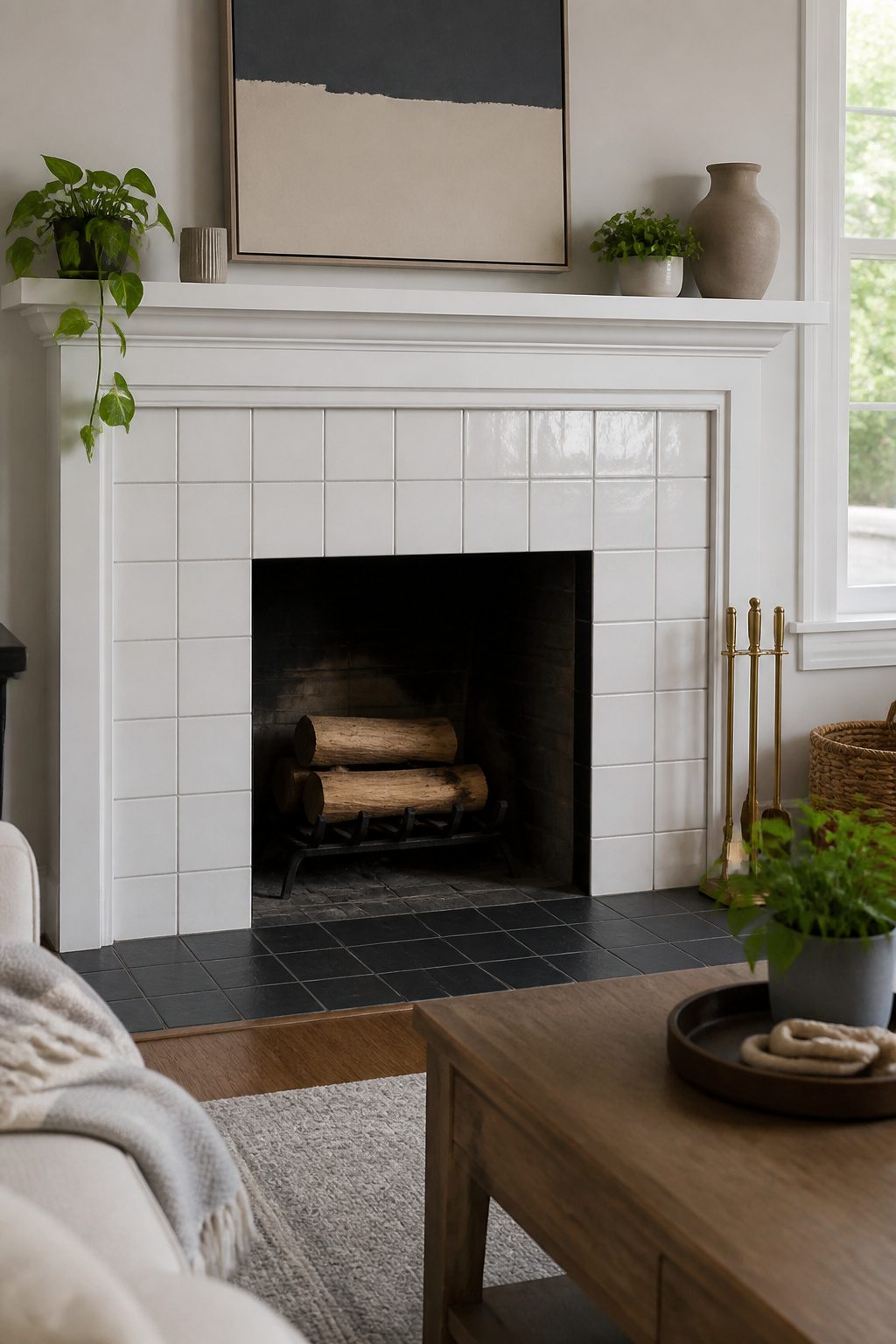 Chart explaining ceramic, porcelain, and natural stone tile types.