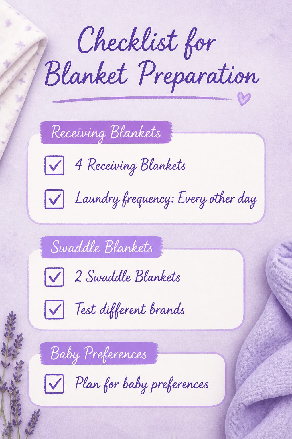 Receiving Blanket vs Swaddle Blanket: 5 Differences That Actually Matter 7 Checklist for purchasing receiving and swaddle blankets.