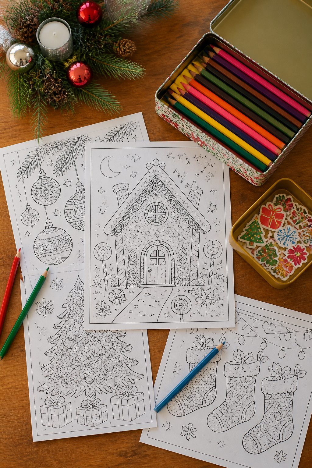 What to Put in a Christmas Eve Box: 15 Ideas for 2026 10 Coloring sheets and stickers inside a zip bag.