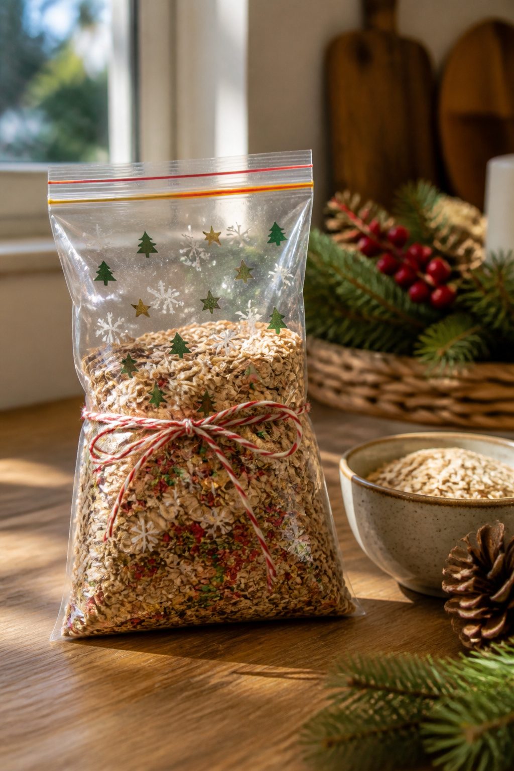 What to Put in a Christmas Eve Box: 15 Ideas for 2026 6 A small bag of oats mixed with glitter for reindeer food.